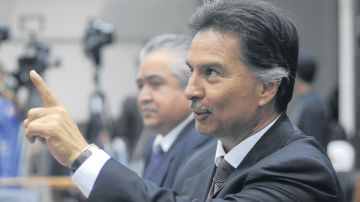 El expresidente Alfonso Portillo durante el juicio en su contra.