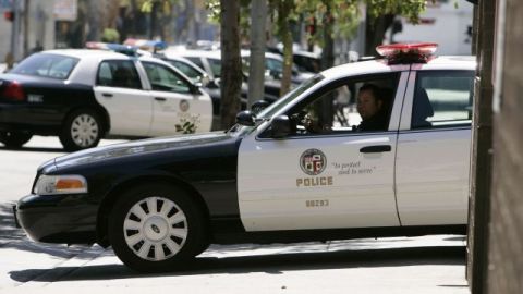 Una patrulla de LAPD.
