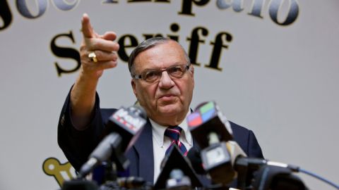 'Nosotros no nos dedicamos a incriminar a nadie. Mi gente no son criminales', aseguró Joe Arpaio tras la decisión de los fiscales.