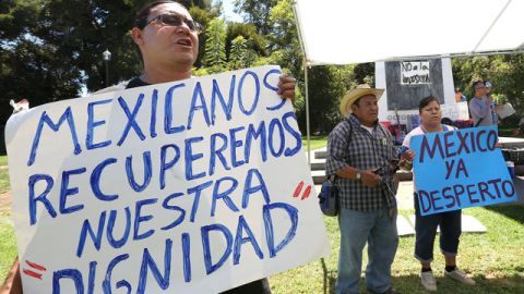 El mensaje que los manifestantes quisieron dejar claro es que el pueblo mexicano no debe darse por vencido.