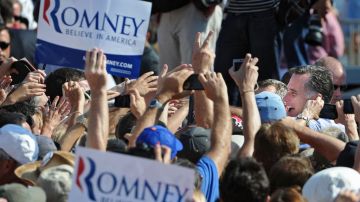 Muestras de apoyo a Mitt Romney en Florida.