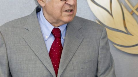 Representante especial de la ONU  para Siria, Lajdar Brahimi.