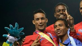 El Dominicano Luguelín Santos en imagen de archivo de los Juegos Panamericanos de Guadalajara.