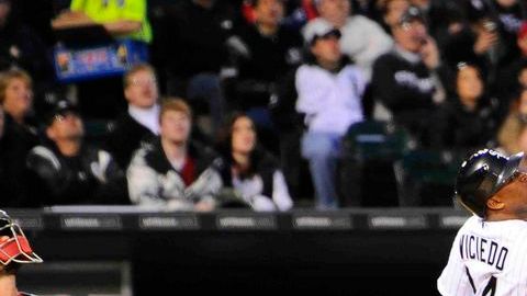 El jardinero cubano de los White Sox, Dayan Viciedo.