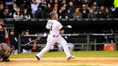 El jardinero cubano de los White Sox, Dayan Viciedo.