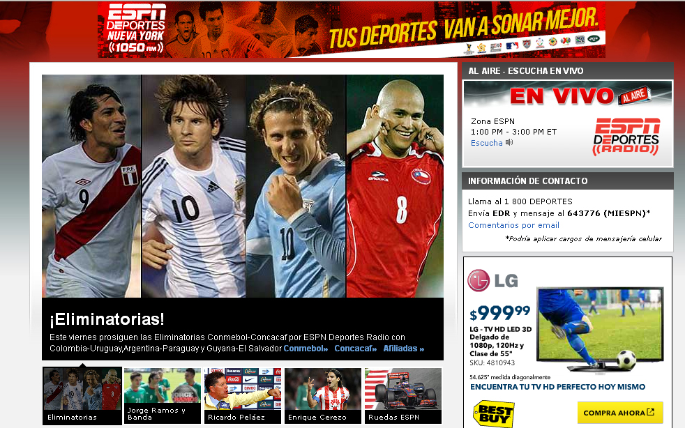 Llega a NY ESPN Deportes Radio en español La Opinión