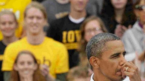 El presidente demócrata Barack Obama durante un mitin en Florida.