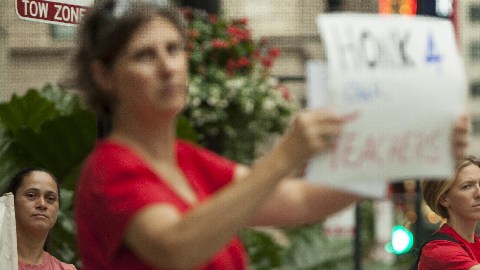 La unión indicó que en sus oficinas  centrales se estará suministrando material para piquetes a maestros y padres  en preparación a la movilización del lunes.