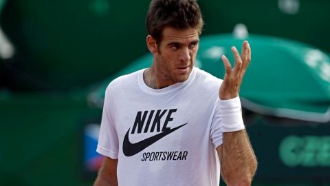 Del Potro padece una tendinitis en su muñeca izquierda que ponía en duda su participación en la Copa Davis con Argentina.