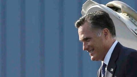 El candidato republicano a la presidencia de EE.UU. Mitt Romney llegó a Nueva York el jueves 13 de septiembre de 2012.