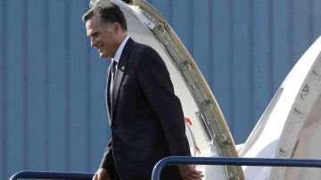 El candidato republicano a la presidencia de EE.UU. Mitt Romney llegó a Nueva York el jueves 13 de septiembre de 2012.