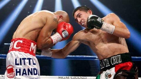 Eric Morel simplemente resultó extenuado ante el empuje de Leo Santa Cruz en espera del Canelo vs Josesito.