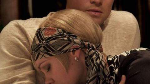 Leonardo DiCaprio y Carey Mulligan actúan de 'The Great Gatsby'.