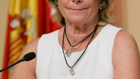 Esperanza Aguirre anuncia que dimite de su cargo de jefa del Gobierno madrileño.