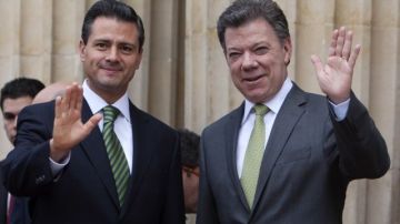 Peña Nieto, asimismo, formuló sus mejores deseos para que el proceso de paz con las Fuerzas Armadas Revolucionarias de Colombia (FARC).