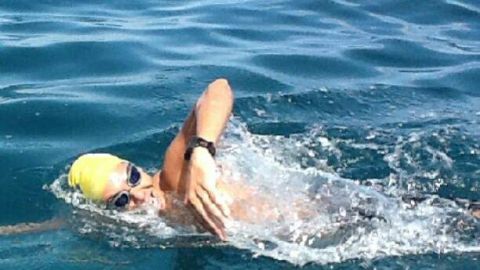 César Barría ya cruzó a nado el estrecho de Gibraltar.