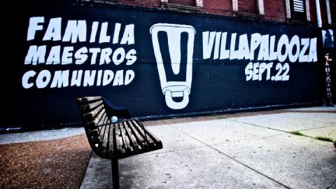 Uno de los anuncios del festival Villapalooza de este año.