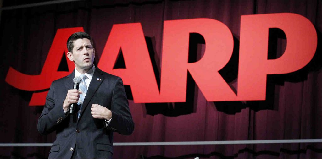 El candidato republicano a la vicepresidencia, Paul Ryan, habló durante la convención de AARP el 21 de septiembre de 2012