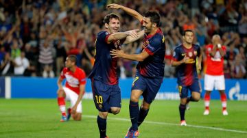 Messi y Villa, baluartes del Barcelona, festejaban juntos en la Champions, apenas siete días atrás.