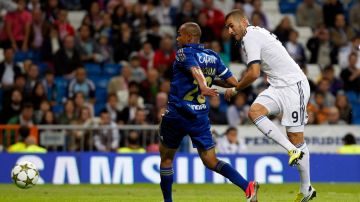El francés Karim Benzema del Real Madrid, también contribuyó a la derrota de Millonarios en el Trofeo Santiago Bernabéu.