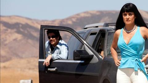 Fotograma donde aparecen Salma Hayek y Benicio del Toro en la película "Savages" de Oliver Stone.