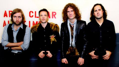 The Killers (de izq. a der.): Mark Stoermer, Brandon Flowers, Dave Keuning y Ronnie Vanucci, Jr.
