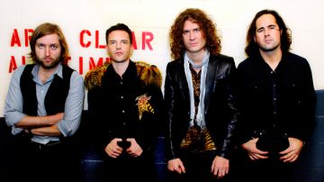 The Killers (de izq. a der.): Mark Stoermer, Brandon Flowers, Dave Keuning y Ronnie Vanucci, Jr.