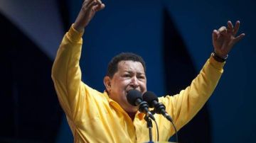 El Presidente de Venezuela, Hugo Chávez, también busca la reelección en las elecciones del próximo domingo.