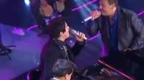 Julio Preciado, Yahir y Cruz Martínez, este último en el piano, unieron sus talentos en el escenario para deleitar con un popurrí integrado por "Si no te hubieras ido", "Tu cárcel" y "Más que tu amigo".