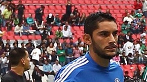 La selección mexicana de futbol antes de un partido de eliminatoria mundialista en 2012.