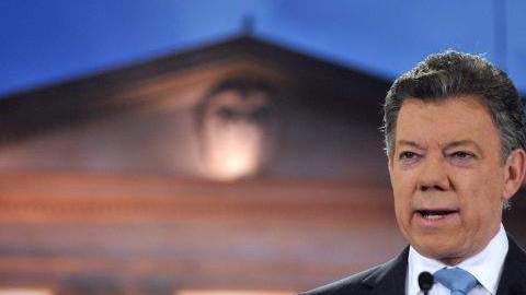 El Presidente de Colombia, Juan Manuel Santos.