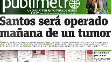 Una edición de "Publimetro", periódico colombiano de la empresa Metro Internacional.
