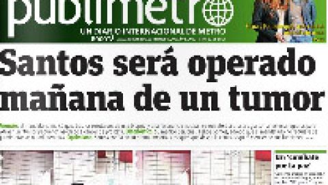 Una edición de "Publimetro", periódico colombiano de la empresa Metro Internacional.
