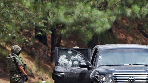 Autoridades  tratan de establecer  el presunto vínculo del cártel de los Beltrán Leyva en el atentado a personal de la CIA en México.