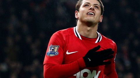 El popular "Chicharito" dijo sentirse encantado de jugar con figuras de la talla de Rooney y Van Persie.