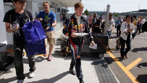 Senastian Vettel fue el mejor en la última práctica en Suzuka, la víspera del Gran Premio de Japón.