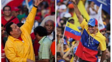 Miles de venezolanos que viven en el exterior saldrán  mañana  a votar entre Hugo Chávez y  Henrique Capriles.