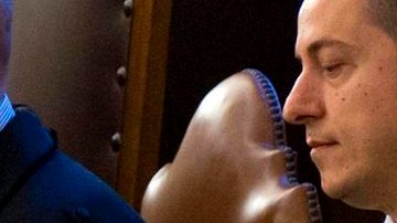 Exmayordomo papal, Paolo Gabriele, en sesión de su juicio en el Tribunal de Justicia del Vaticano, en la Ciudad del Vaticano.