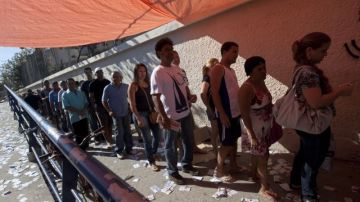 Los brasileños acudieron ayer a las urnas.