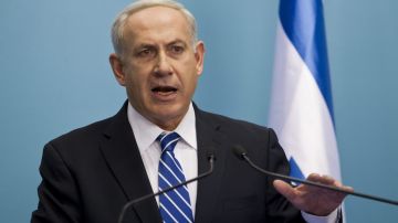 El primer ministro de Israel, Benjamin Netanyahu, en un discurso en Jerusalén.