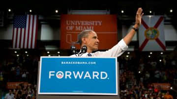 Obama habló durante un evento previo al segundo debate en la Universidad de Miami.