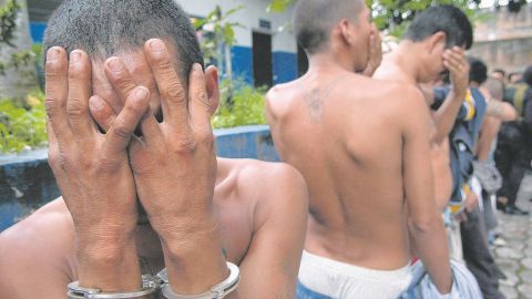 Pandilleros de la Mara Salvatrucha.