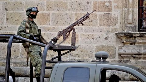Un efectivo del Ejército mexicano.