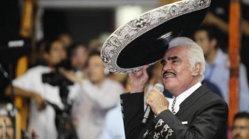 Vicente Fernández se presentó ayer en Guadalajara, donde dijo adiós a los palenques.