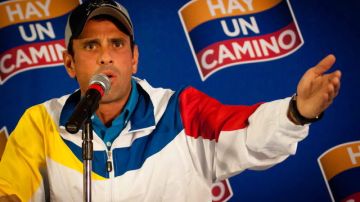 Excandidato opositor venezolano Henrique Capriles.
