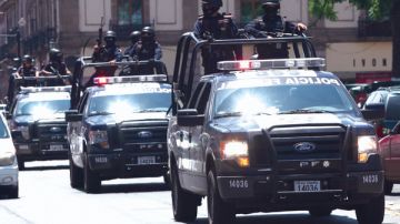 Policía federal de México.