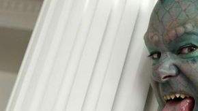 Erik Sprague, conocido como "The Lizardman".