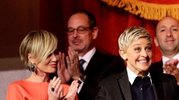 Ellen DeGeneres, el lunes, al recibir el premio.