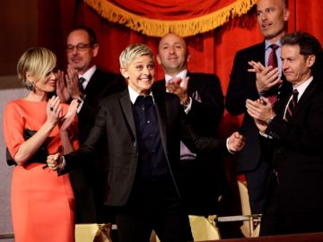 Ellen DeGeneres, el lunes, al recibir el premio.