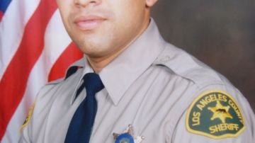 La víctima, Juan Abel Escalante, agente del  Sheriff.